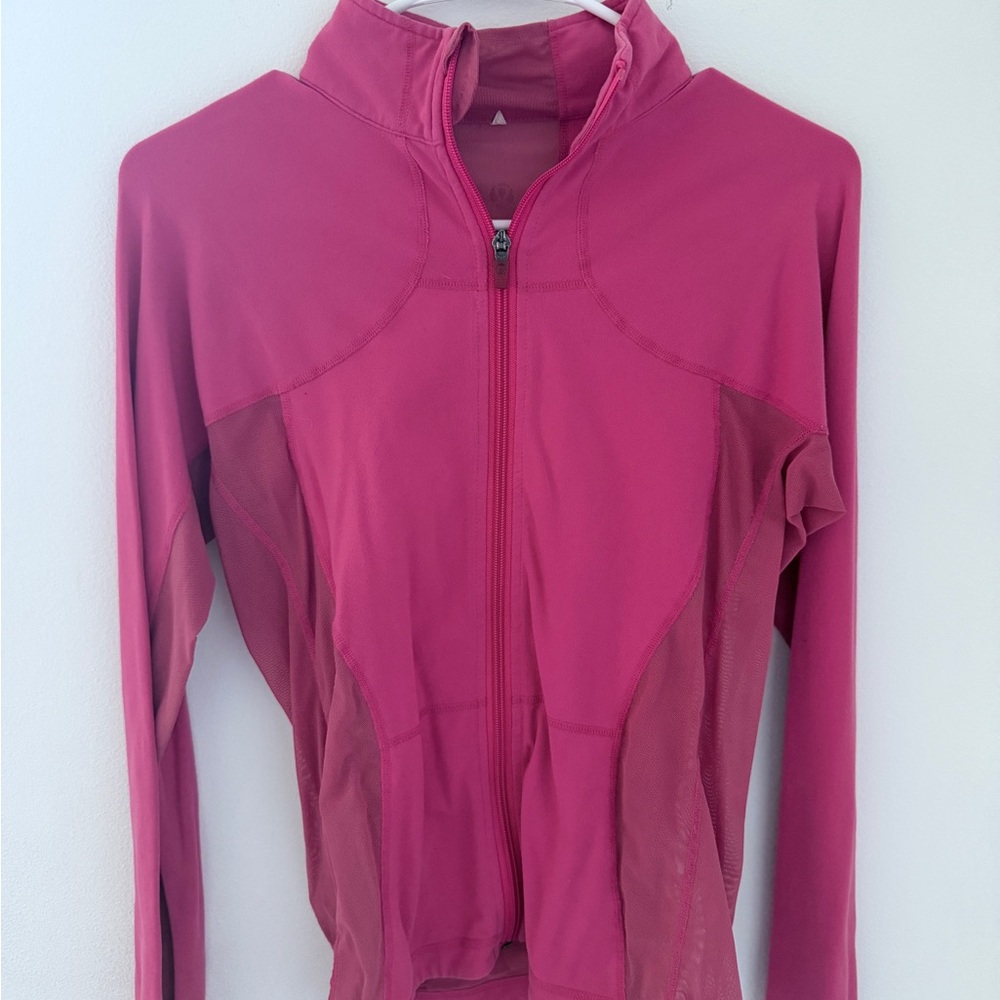 Lululemon Define Jacket Pink Full Zip Mesh Panels | Size looks like a 3